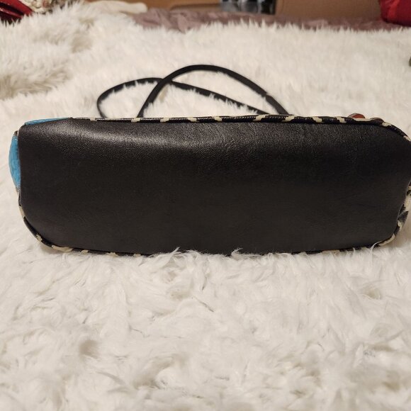 Relic Purse Leather Vintage Medium Size Elephant Trunk Up Good Luck Tribal Print - Picture 10 of 11